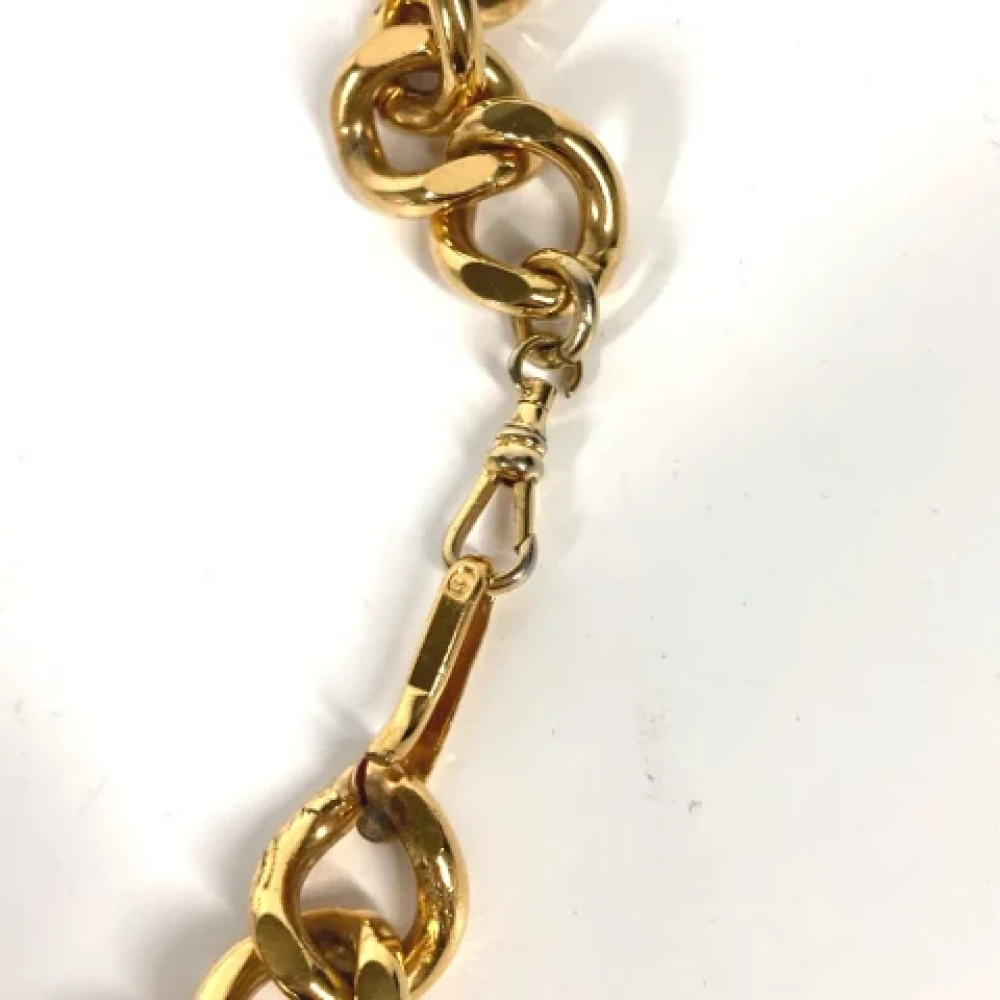 Chanel Vintage Pre-owned Metal belts Yellow Dames