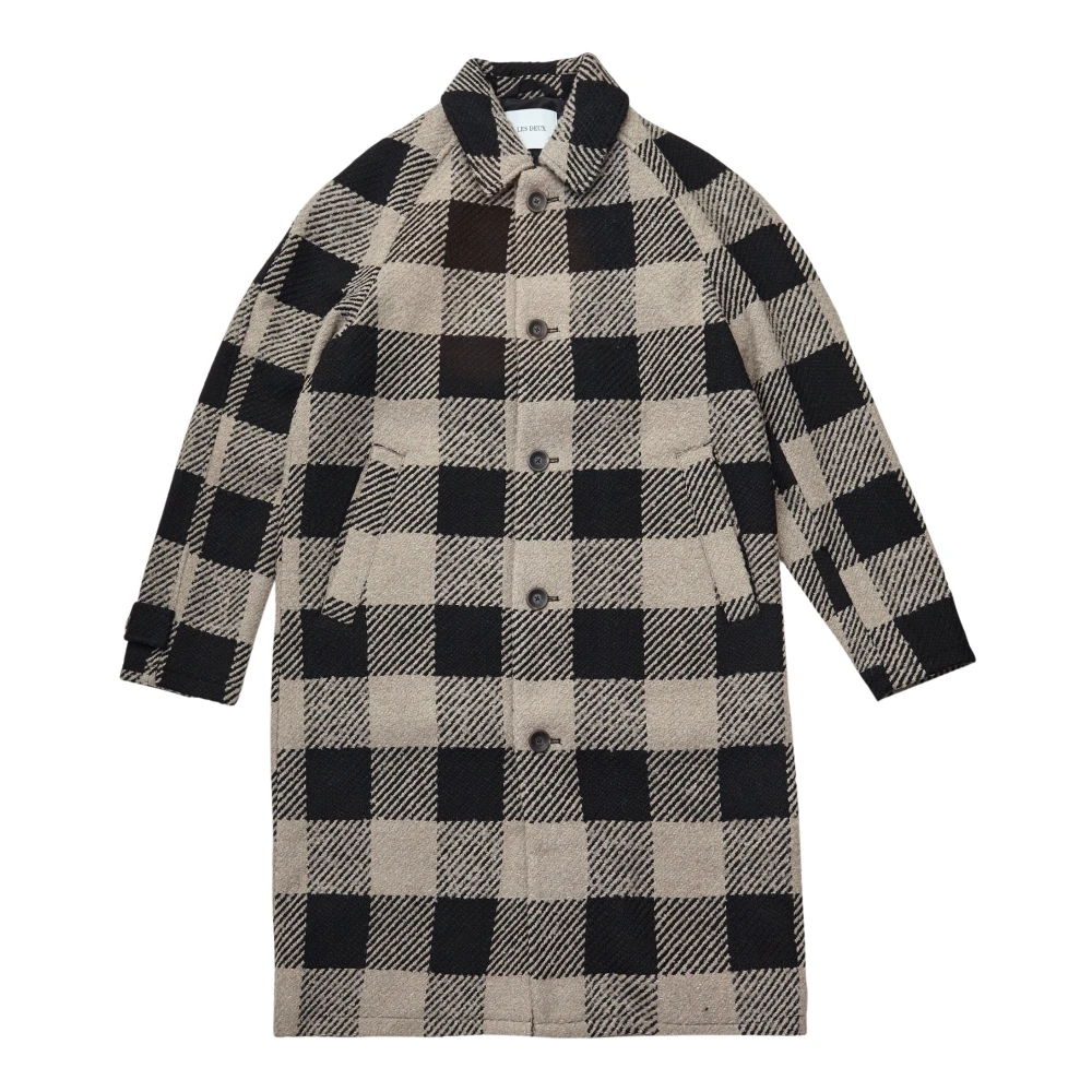 Les Deux Check Beige Nero Jas 3.0 Beige Heren