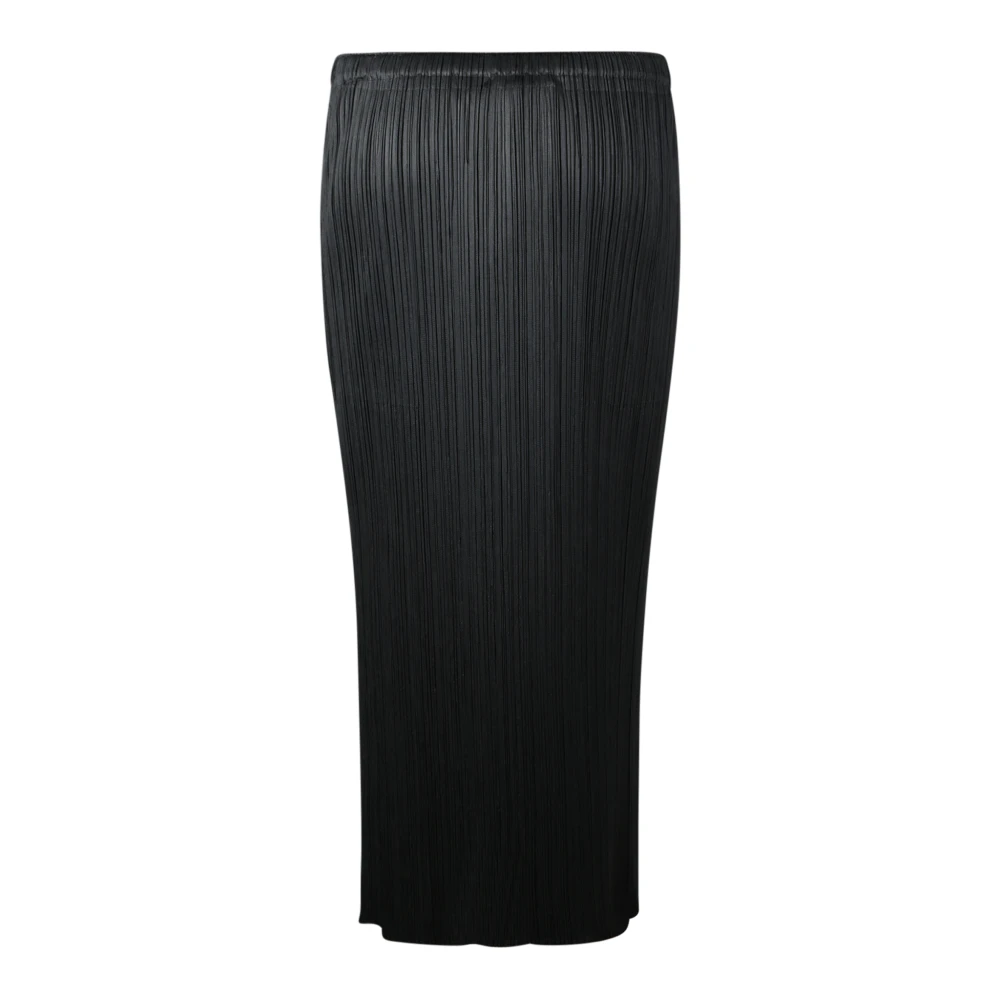 Issey Miyake Zwarte Rok Elegante Stijl Black Dames