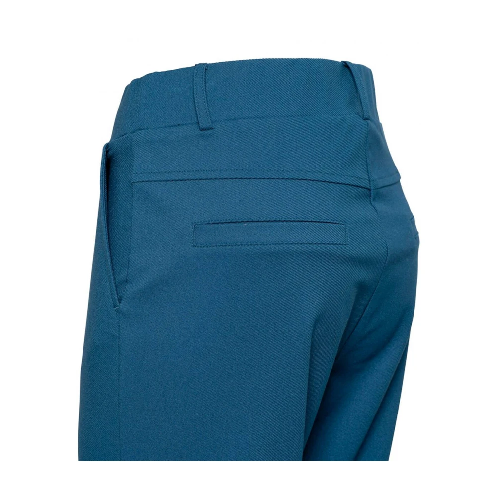 &Co Woman Comfort Twill Charlie Broek Blue Dames