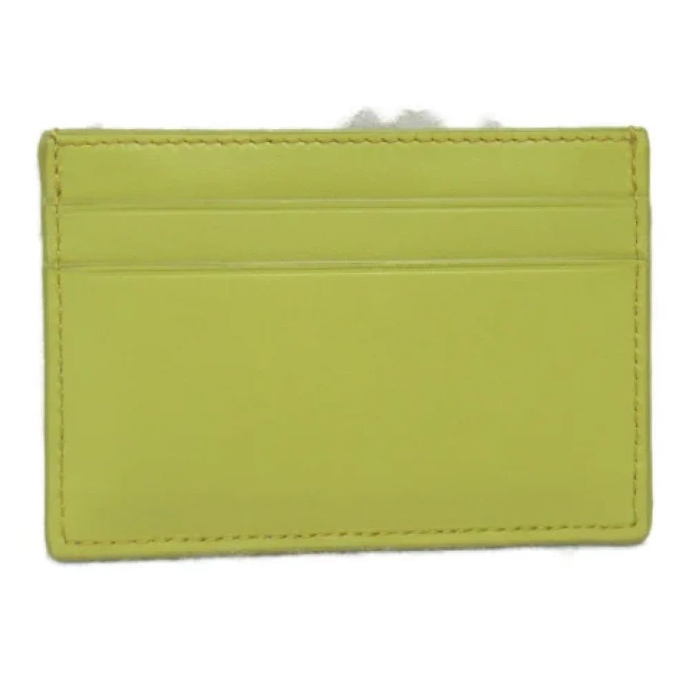 Loewe Pre-owned Leather wallets Yellow Dames