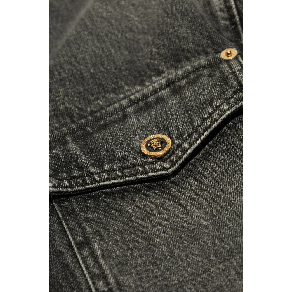 Versace Denim overhemd Gray Heren