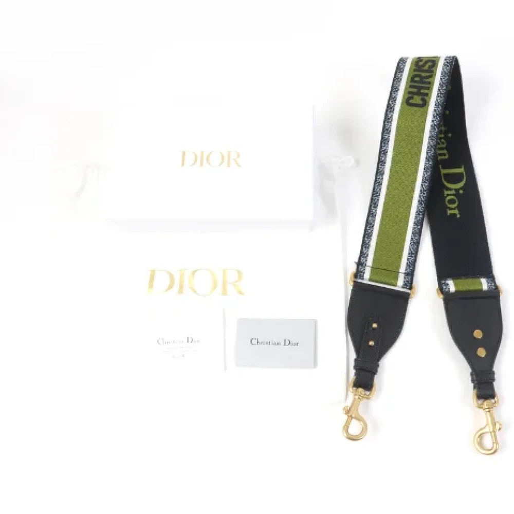 Dior Vintage Pre-owned Canvas home-office Green Dames