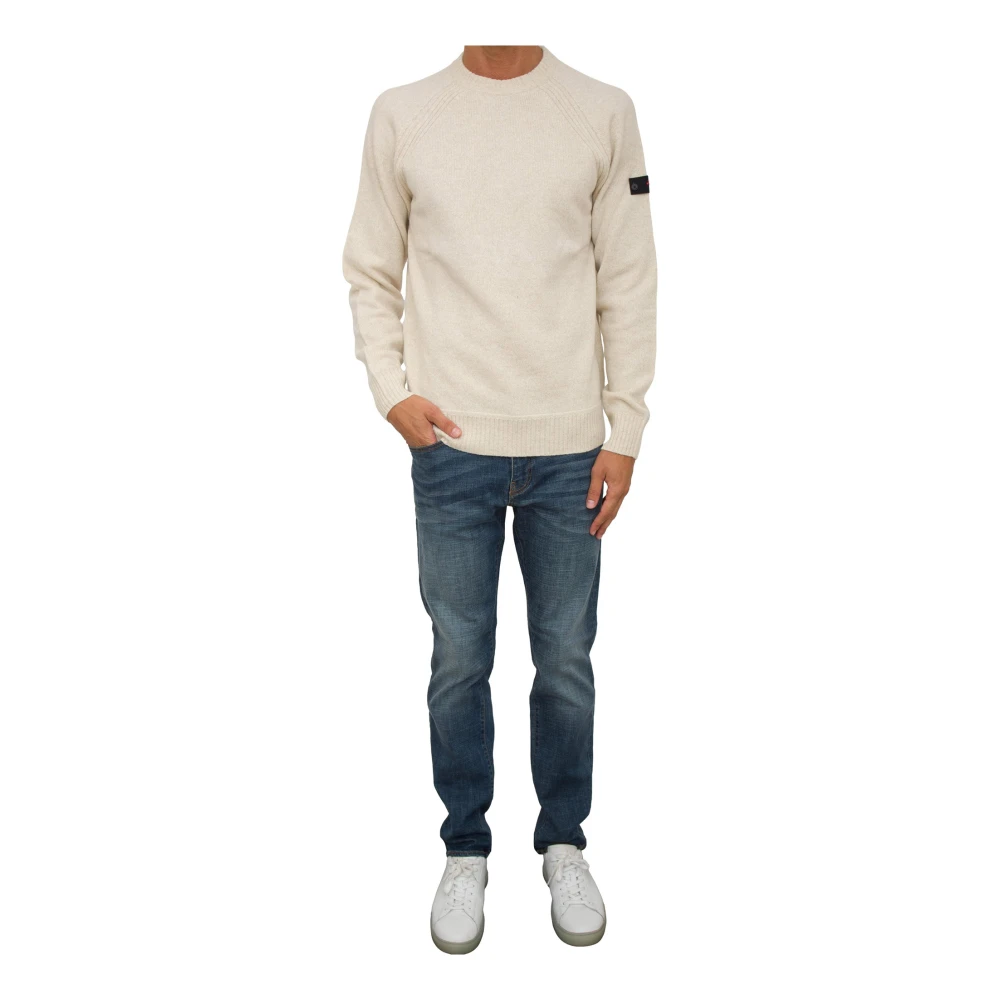 Peuterey Beige Gebreide Trui Beige Heren