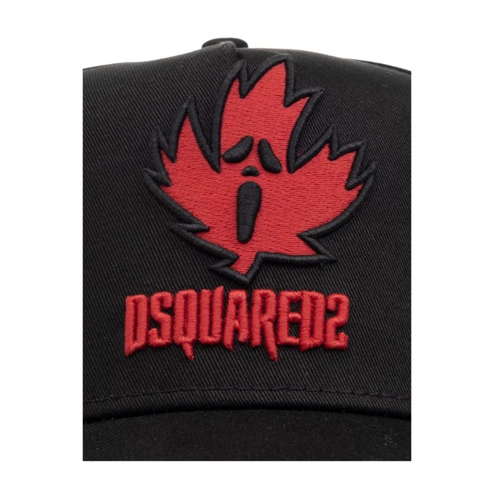 Dsquared2 Zwarte Hoeden & Petten Aw24 Black Heren