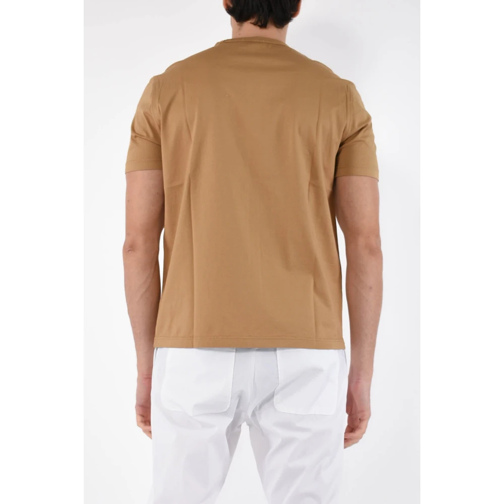 Dondup Jersey T-shirt met slim fit Brown Heren