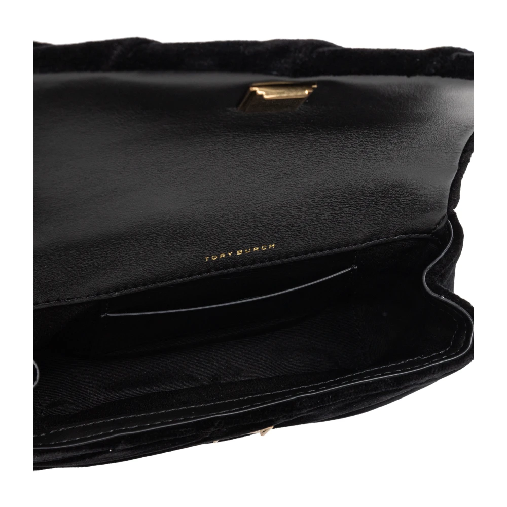 TORY BURCH Fluwelen schoudertas Kira Mini Black Dames