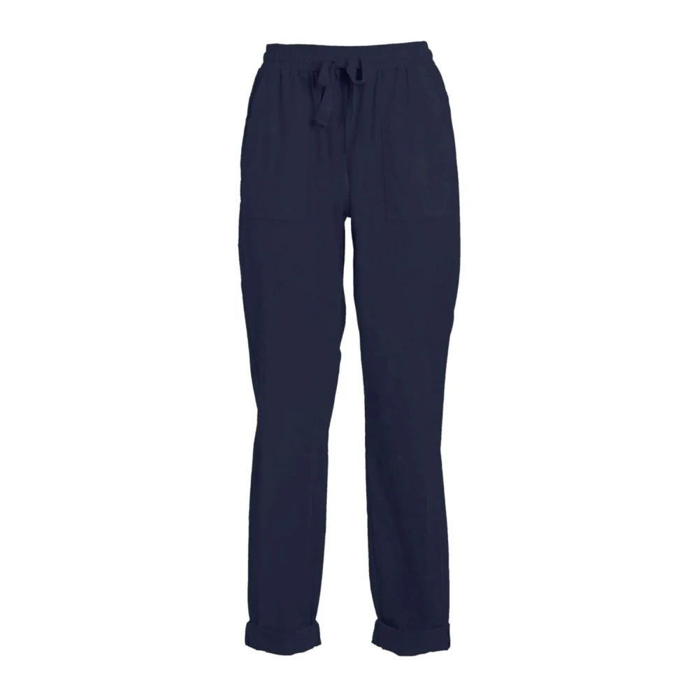 Deha Rechte Pijp Broek Blue Dames