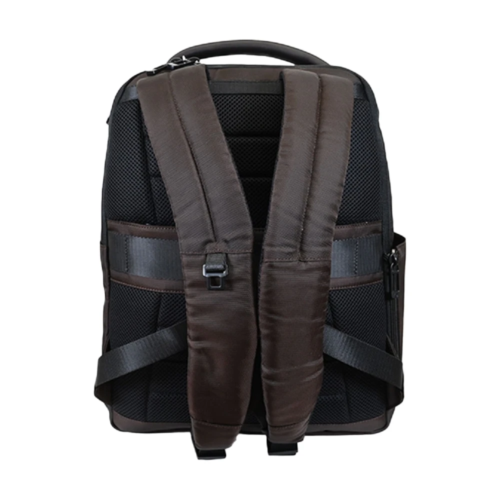 Piquadro Donkerbruine Bucket Bag Rugzak Brown Heren