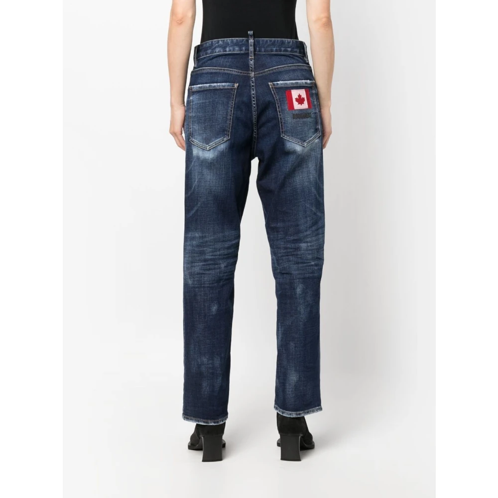 Dsquared2 Straight Jeans Blue Dames