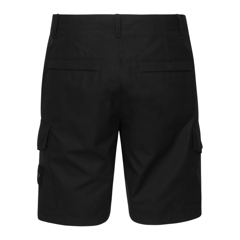 Stone Island Navy Blue Casual Shorts voor Mannen Blue Heren