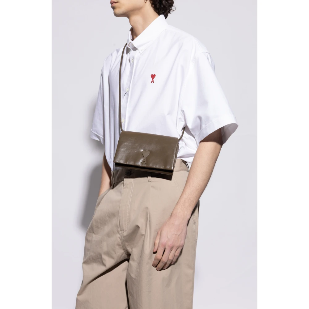 Ami Paris Voulez-Vous Portemonnee-riem Green Unisex