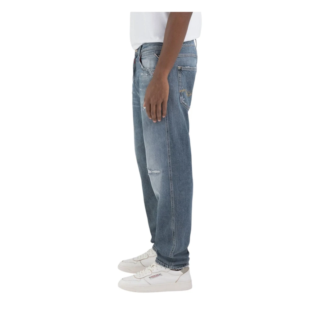 Replay Klassieke Straight Fit Denim Jeans Blue Heren