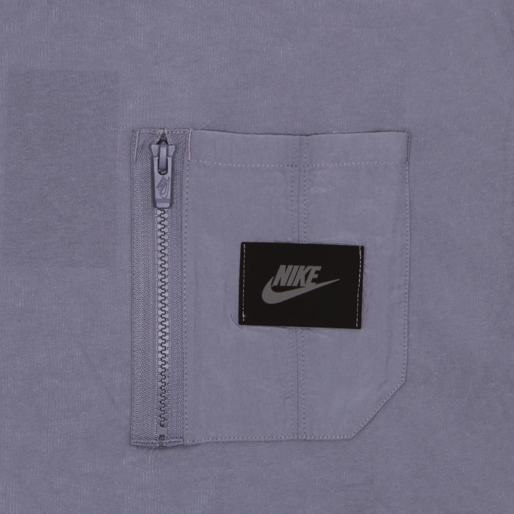 Nike Sportkleding Korte Mouw Top Ashen Slate Gray Heren
