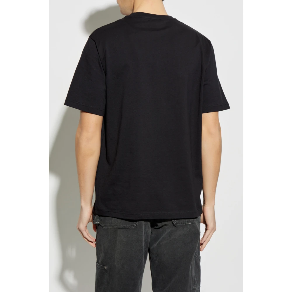 Iceberg Bedrukt T-shirt Black Heren