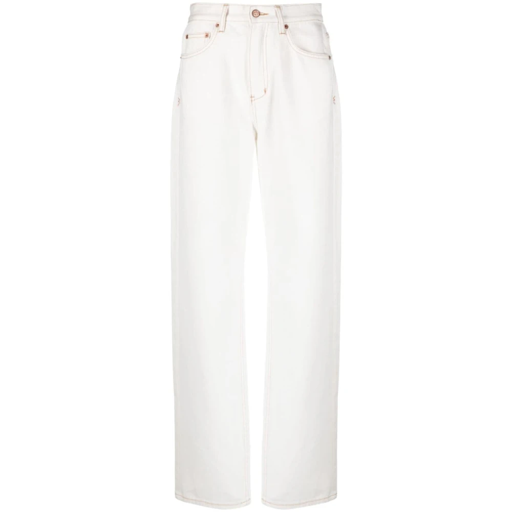 Ksubi Witte high-waisted jeans met borduurwerk White Dames