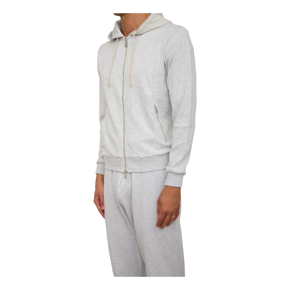 Eleventy Grijze Hoodie Sweatshirt Gray Heren