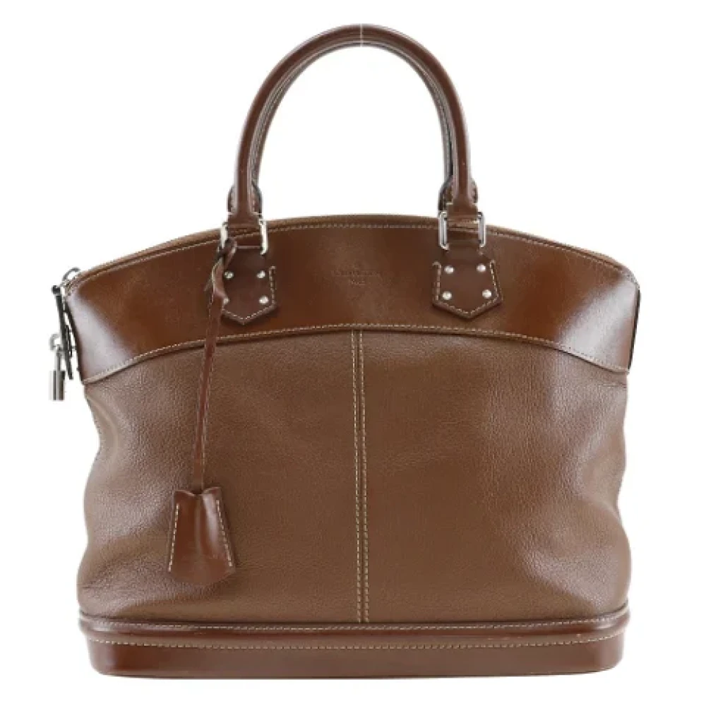 Louis Vuitton Vintage Pre-owned Leather handbags Brown Dames