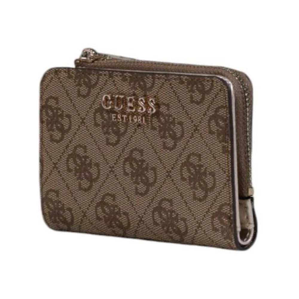 Guess Stijlvolle Polyethyleen Dames Portemonnee Collectie Brown Dames