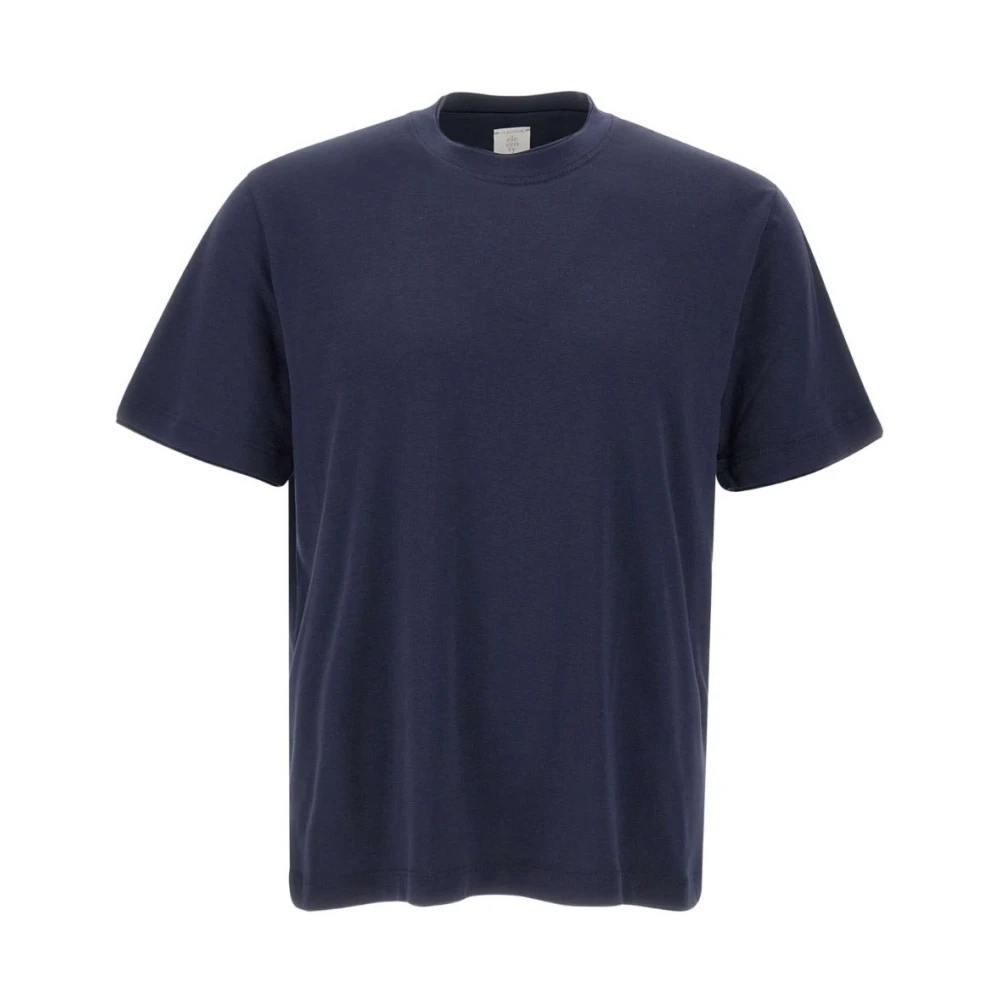 Eleventy Men's Blue T-Shirts, S, Crew Neck T-Shirt
