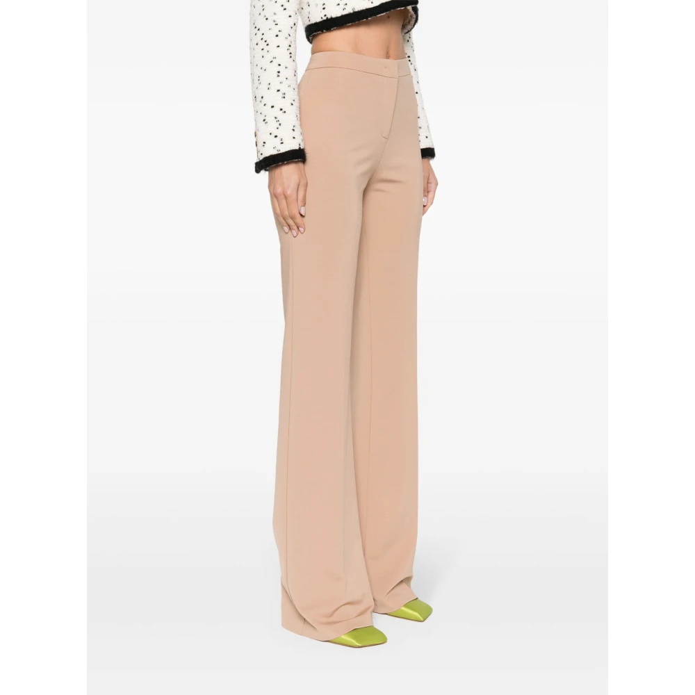 pinko Flare-fit Bruine Broek Brown Dames