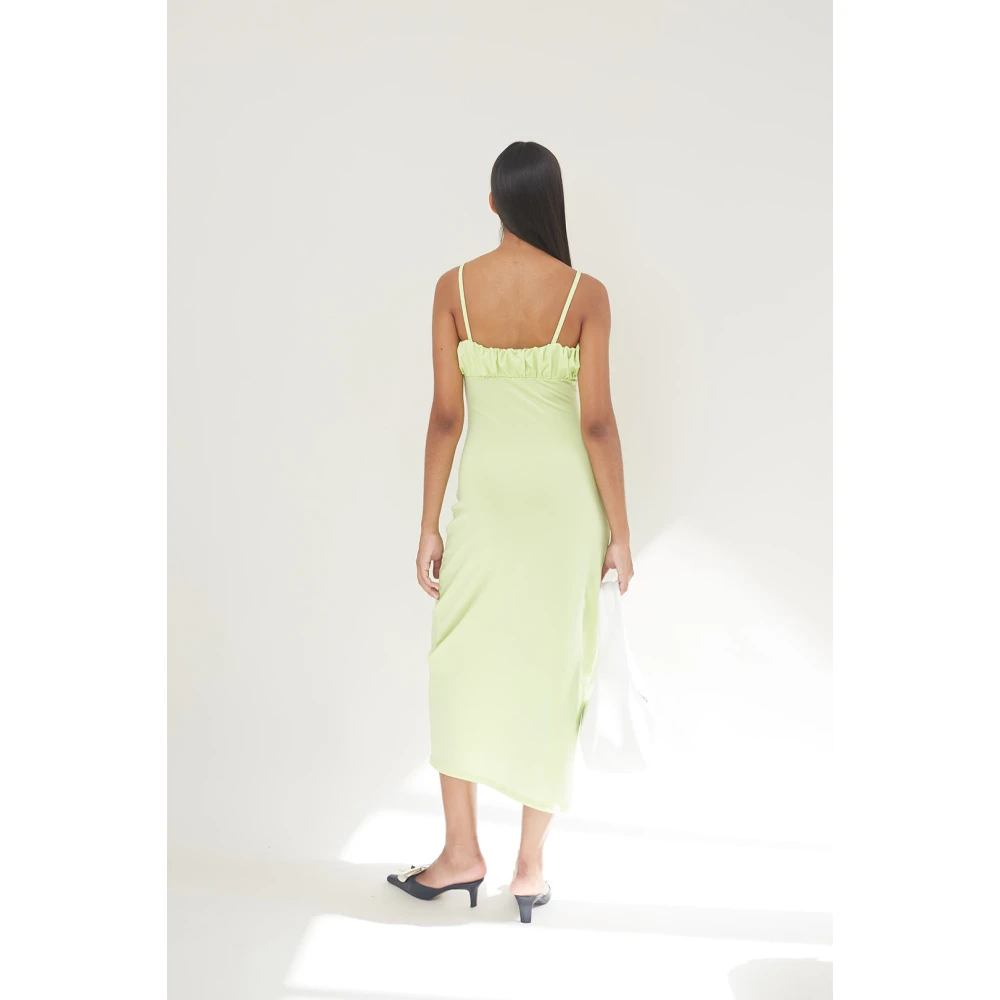 Opéra Sport Luchtige Daisy Jurk Shadow Lime Green Dames
