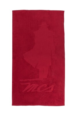 red-beach-towel