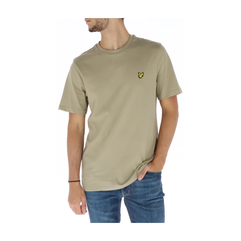 Lyle & Scott Beige Katoenen Ronde Hals T-Shirt Beige Heren