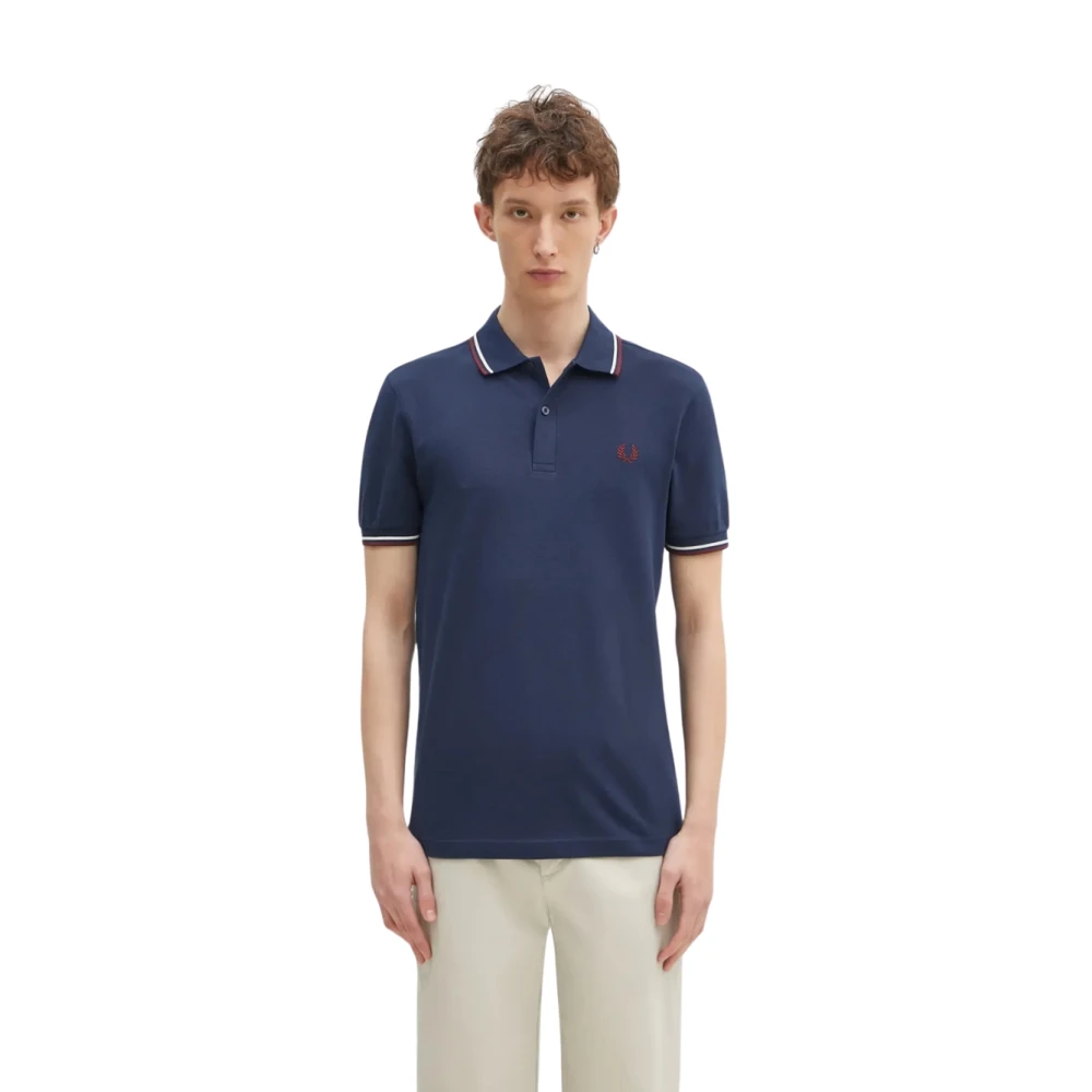 Fred Perry Men's Multicolor Polo Shirts, Xs, Classic Logo Polo Shirt Blue