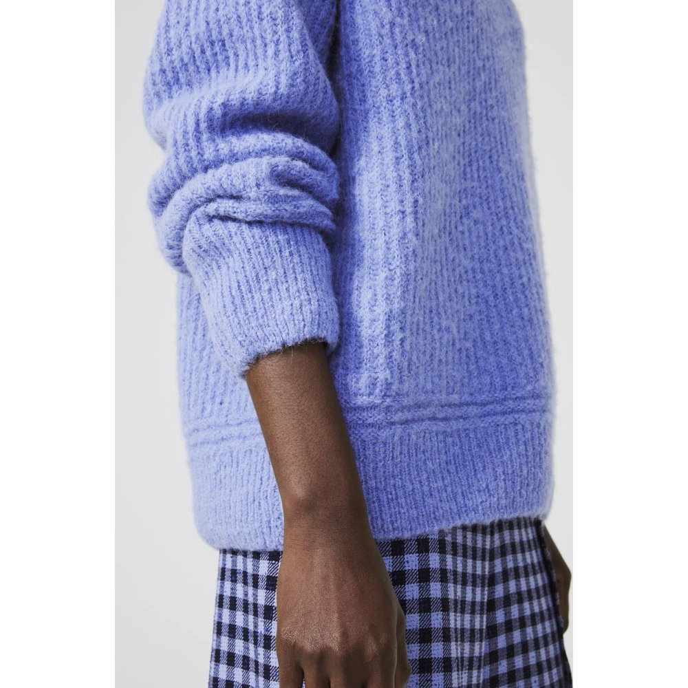 Rodebjer Zachte Alpaca Oversized Sweater Purple Dames