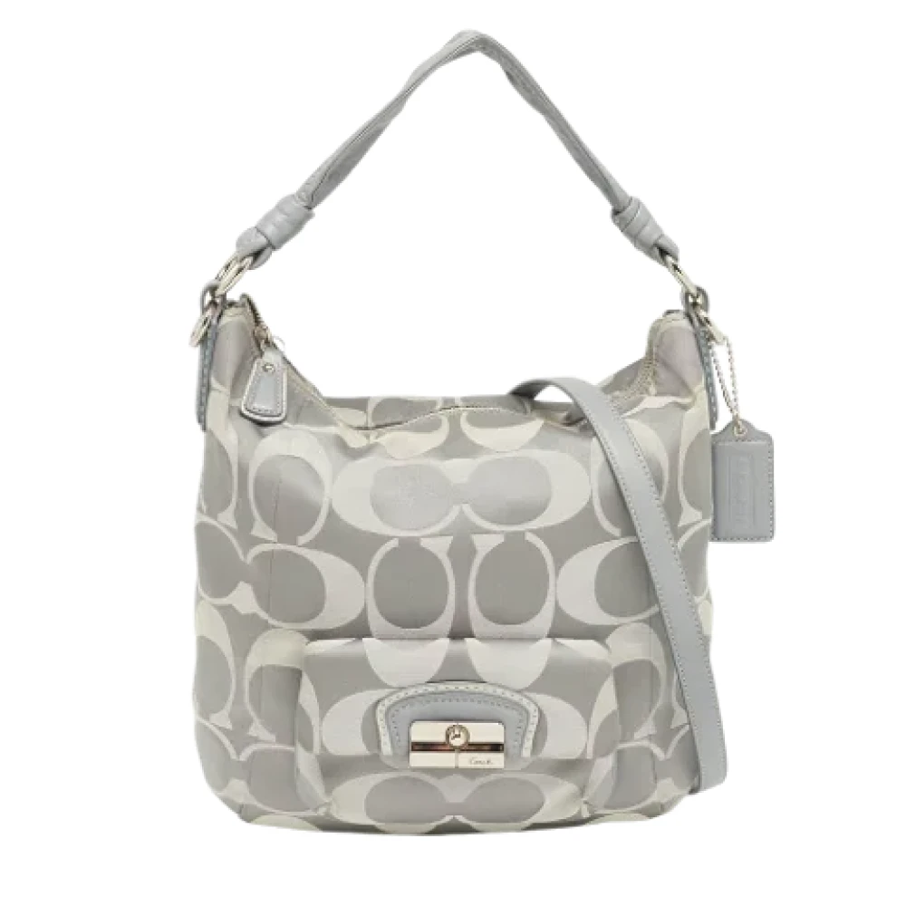 Coach Pre-owned Fabric handbags Gray Dames