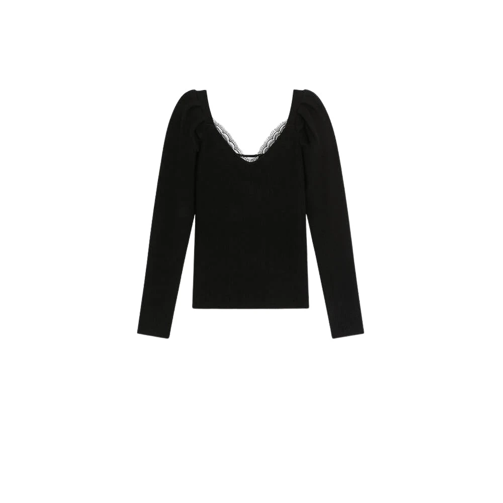Knitwear > V-neck Knitwear - - Suncoo - Modalova