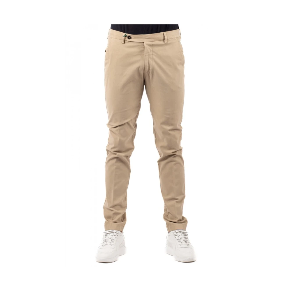 Berwich Herenbroek Klassieke Stijl Beige Heren