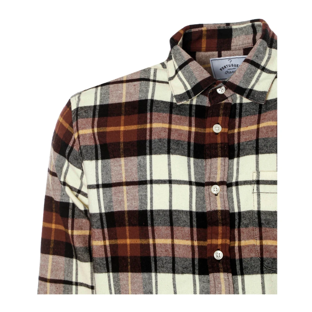 Portuguese Flannel Zachte Flanellen Overhemd met Kentkraag Multicolor Heren
