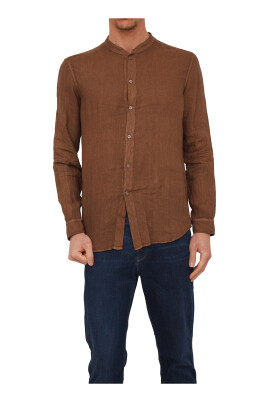 brown-fabric-shirt