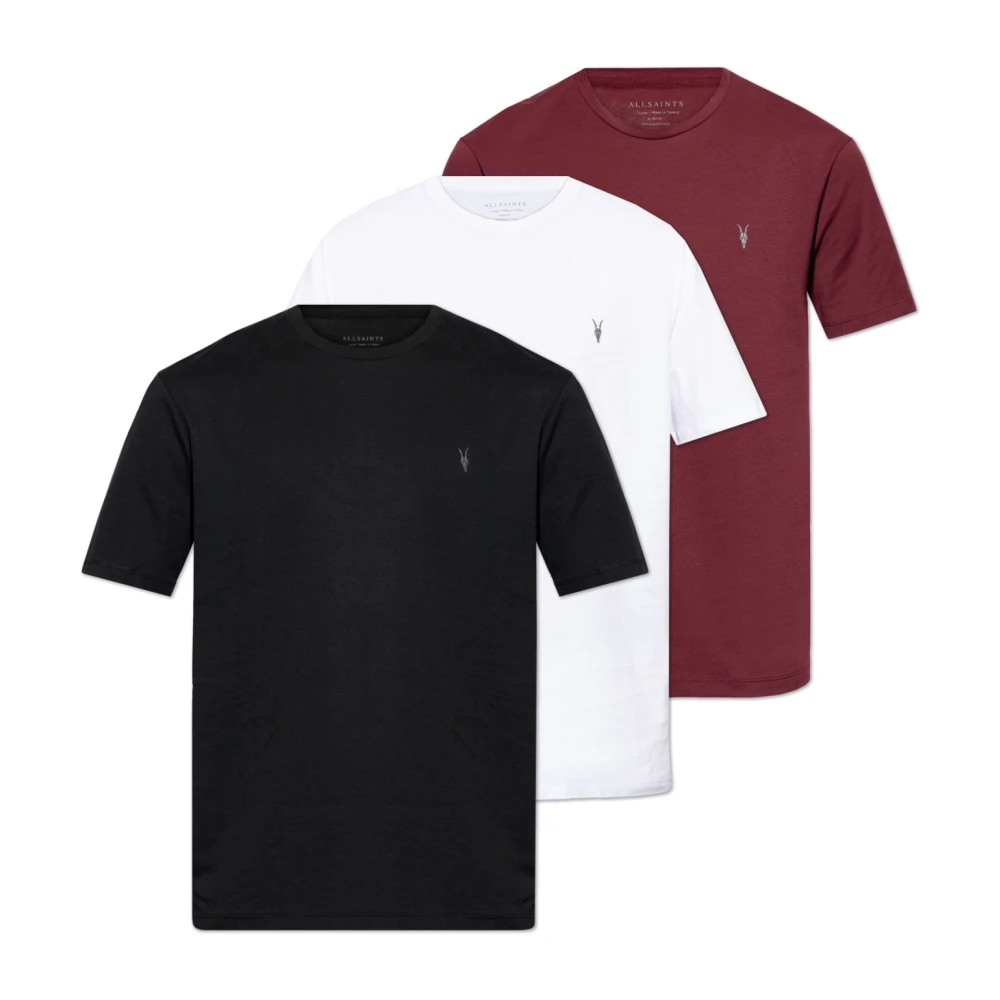 AllSaints Driepack T-shirts Brace Multicolor Heren
