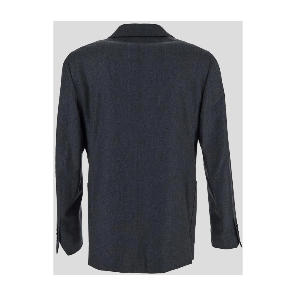 Lardini Wol en Kasjmier Klassieke Jas Gray Heren