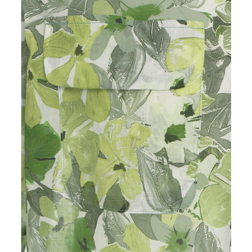 Himon's Groene Bloes met Bloemen en Zakken Green Dames