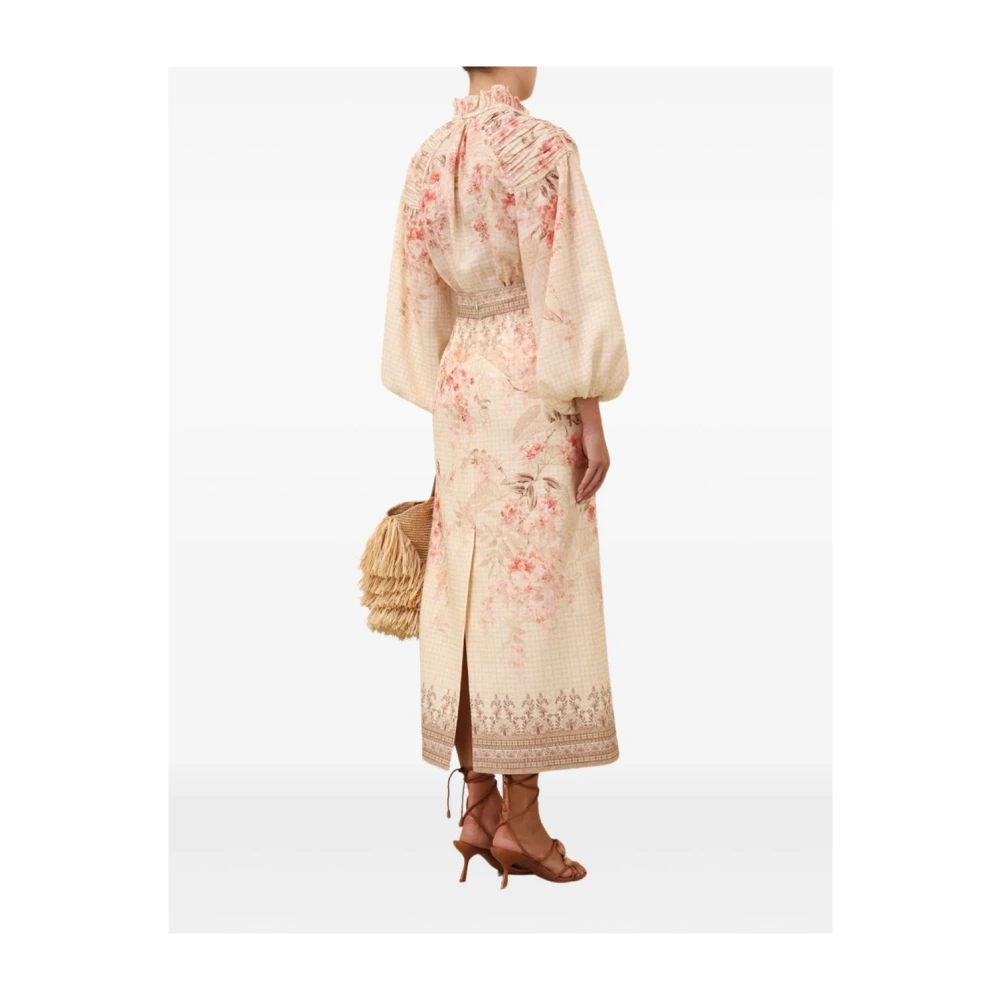 Zimmermann Witte Kant Bloemenoverhemd Multicolor Dames