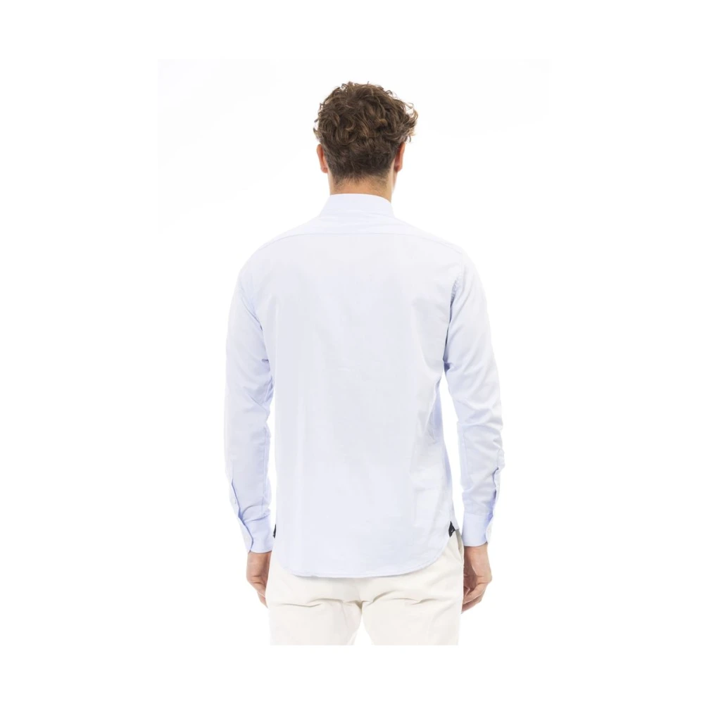 Baldinini Italiaanse stijl Regular Fit Blauw overhemd Blue Heren