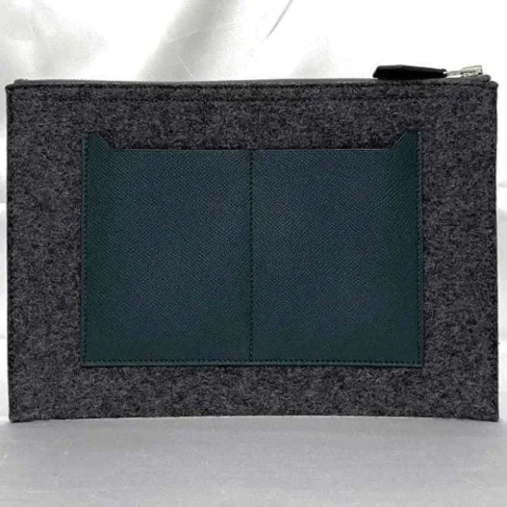 Hermès Vintage Pre-owned Fabric clutches Black Dames