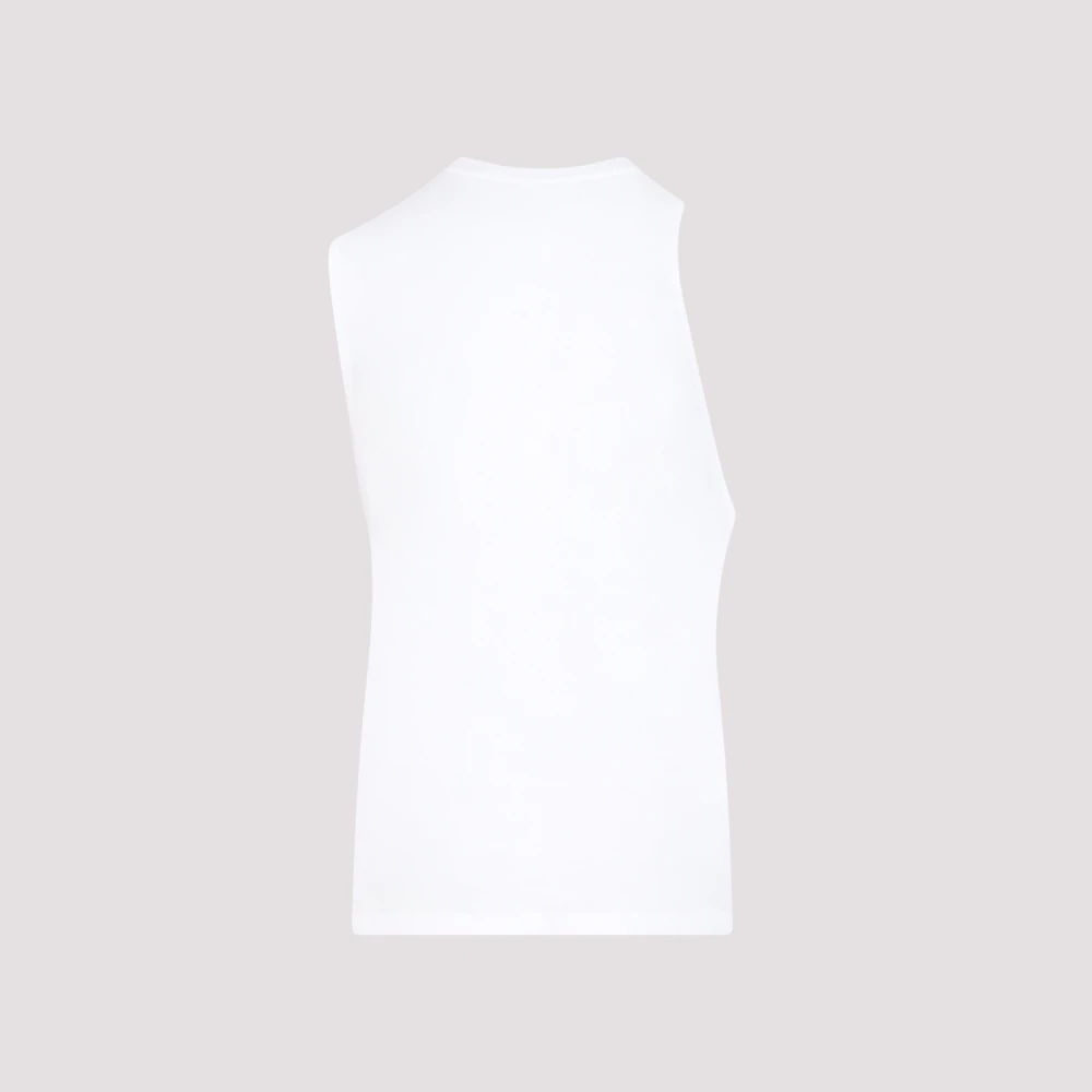 Martine Rose Wit Logo Vest T-Shirt White Heren