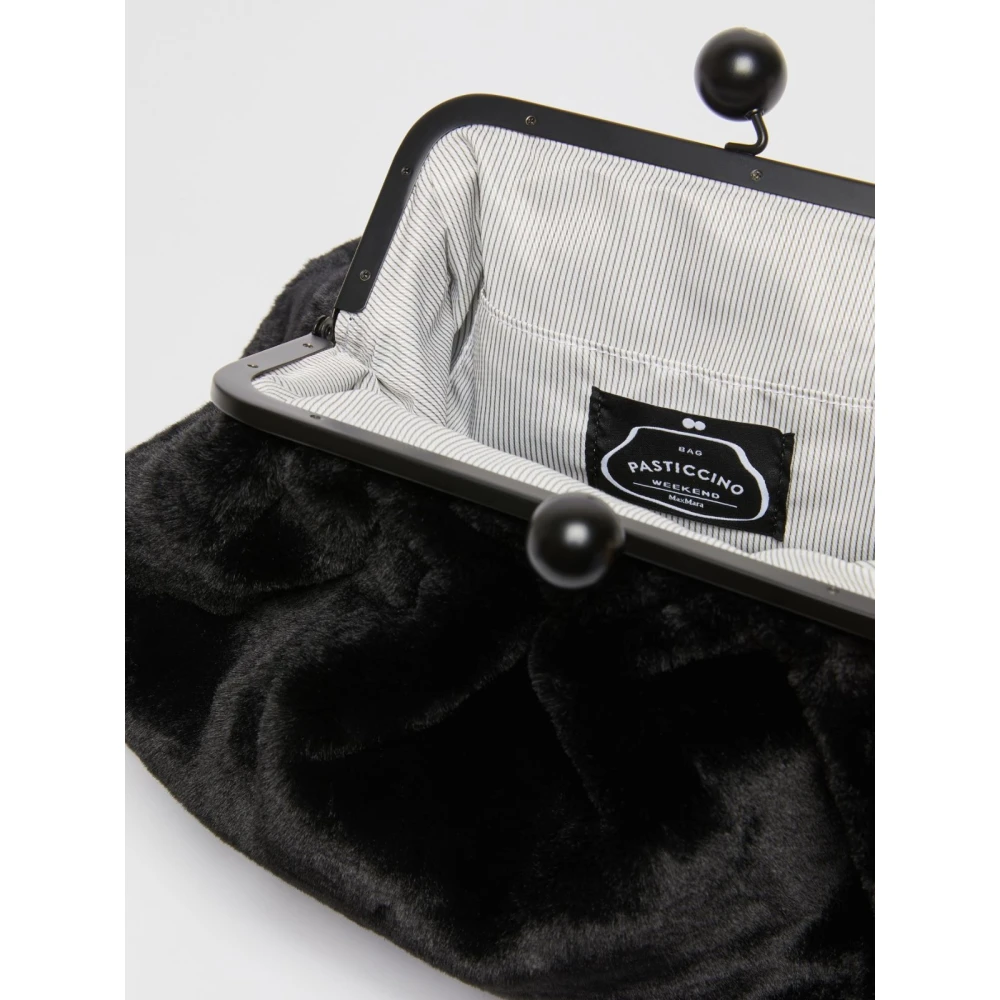 Max Mara Weekend Stijlvolle Pasticcino Tas met Karvane Stof Black Dames