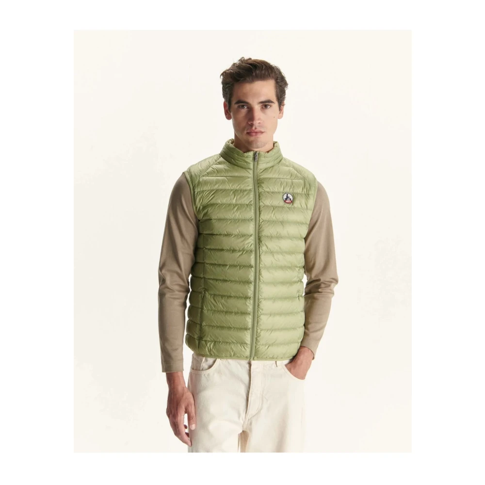 Jott Mouwloos Pufferjack Groen Green Heren