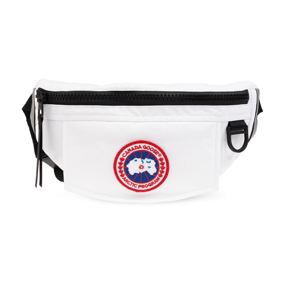 Canada Goose Men's White Logo Belt Bag