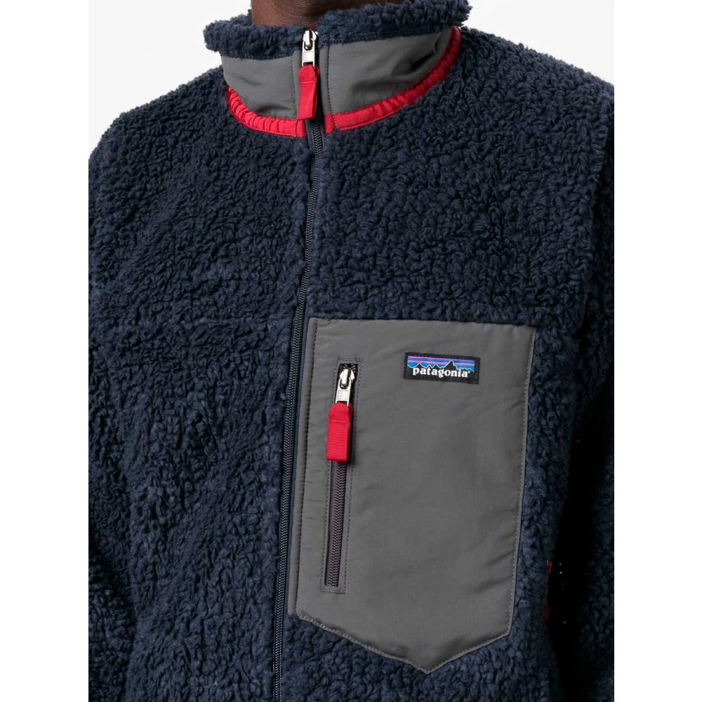 Patagonia Retro Furry Fleece Jas Blue Heren