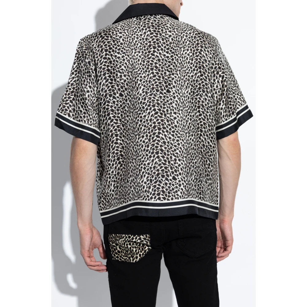 Amiri Shirt met dierenprint Black Heren