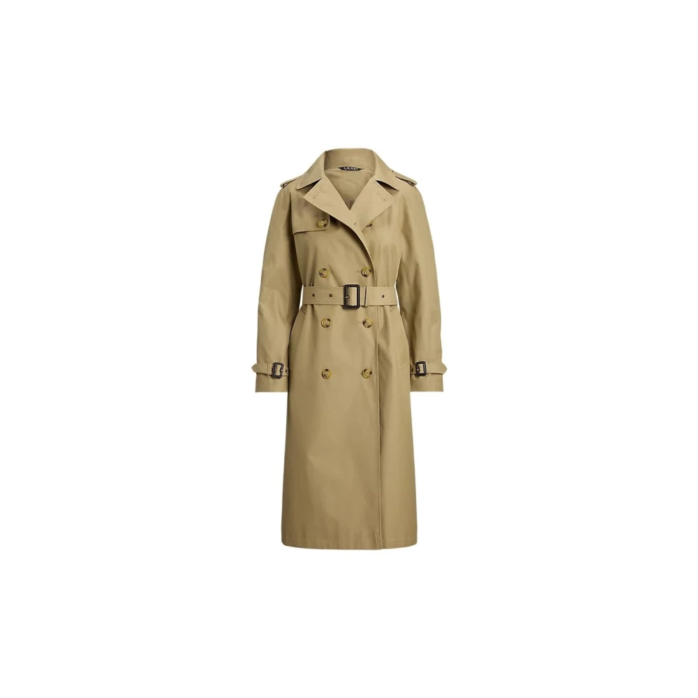 Ralph Lauren Women's Beige Trench Coats, L, Kaput