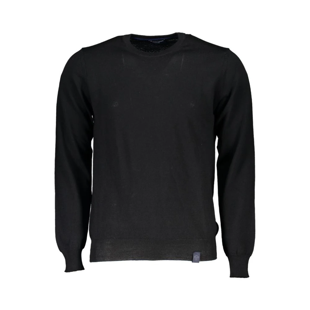 North Sails Men's Black Round-Neck Knitwear,, Fabric Jumper 2XL