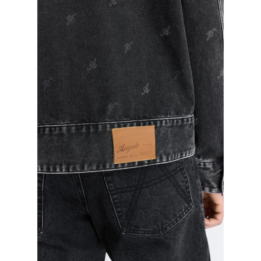 Axel Arigato Signature A Denim Jacket Gray Heren